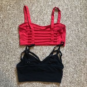 Bundle Black & Red Bandeaus 2 for $10